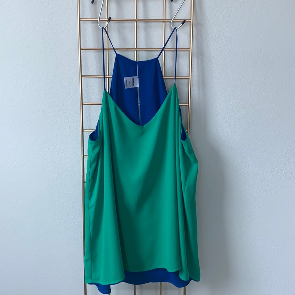 EXPRESS Reversible Barcelona Cami Blue and Green